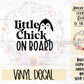 Little Chick on Board Penguin Car Decal | Safety Bumper Sticker