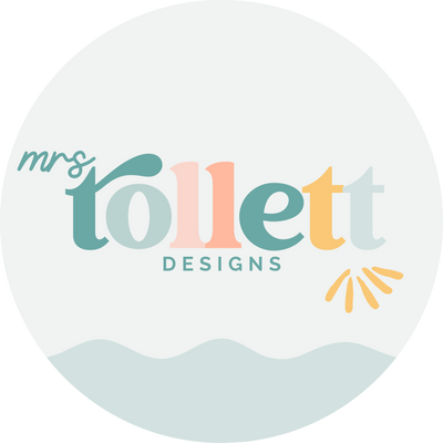 Mrs Tollett Designs Logo - Handmade, small business making vinyl decals for your car and home