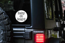 Load image into Gallery viewer, Baby on Board Car Decal | Safety Bumper Sticker
