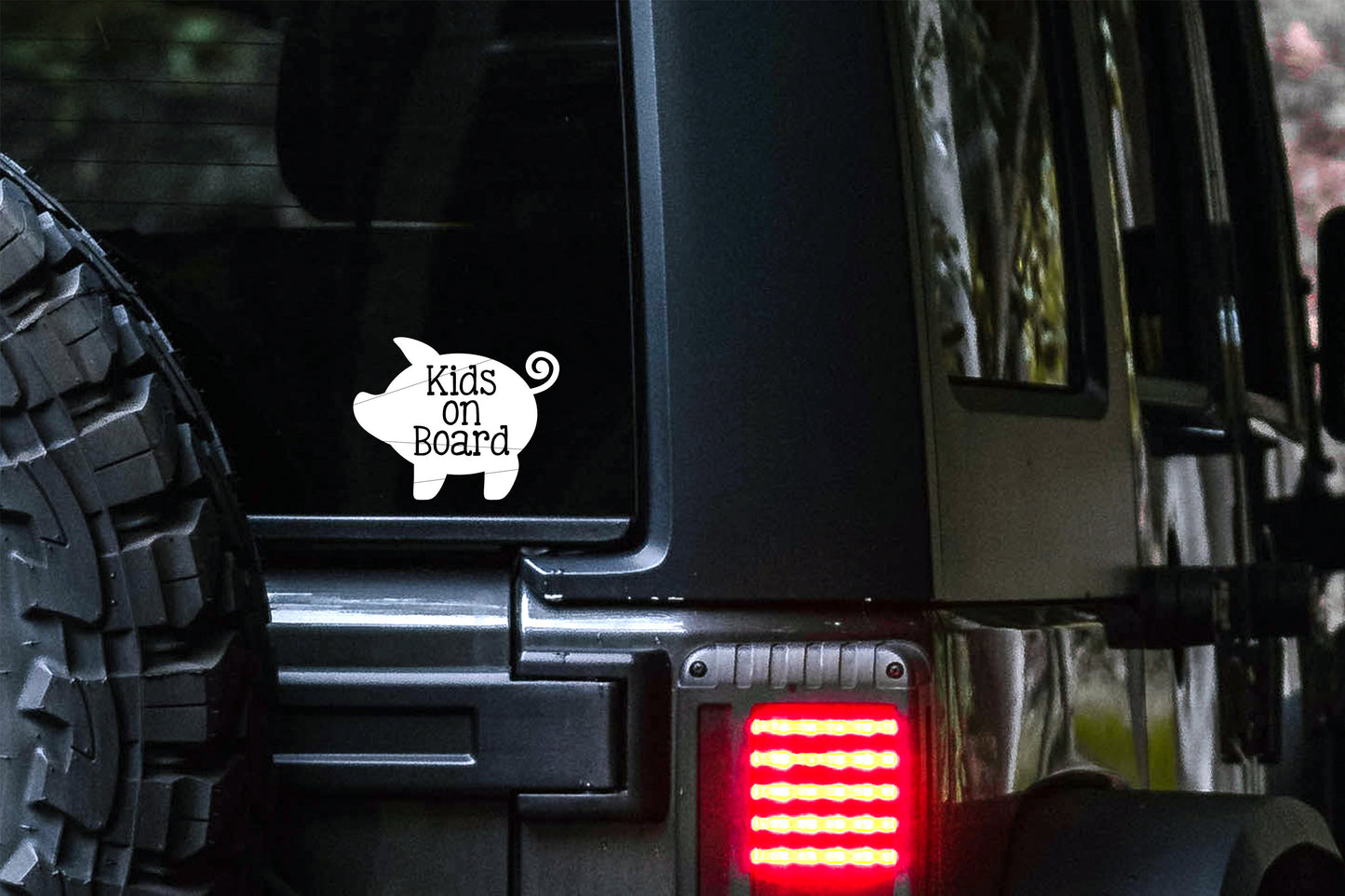 Baby on board Pig Car Decal | Safety Bumper Sticker