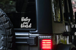 Baby on Board Car Decal  | Safety Bumper Sticker