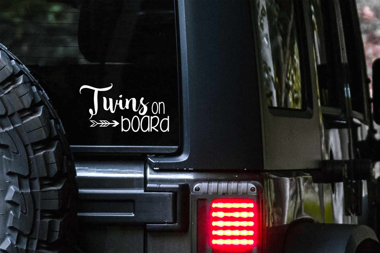Twins on board Car Decal | Safety Bumper Sticker