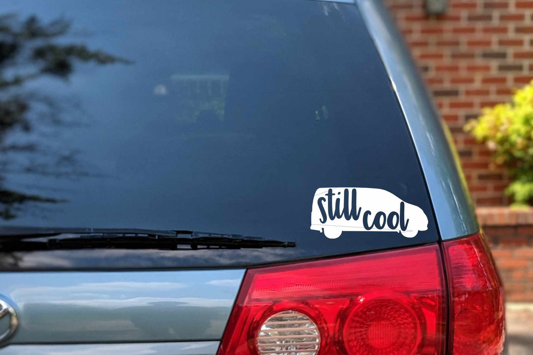 Minivan Car Decal | Still Cool Bumper Sticker