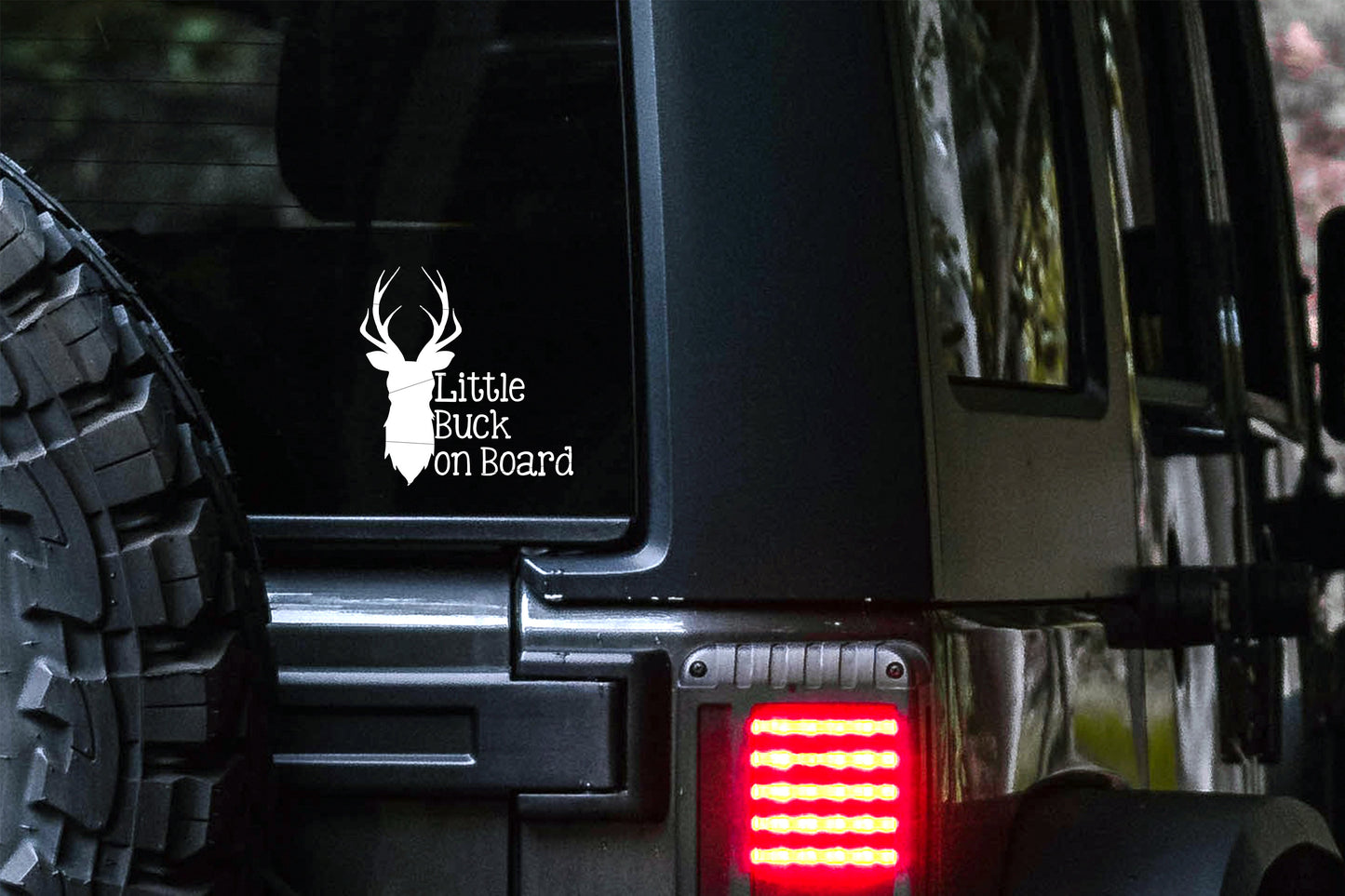 Little Buck on Board Car Decal | Bucks | Baby on Board | Safety Bumper Sticker