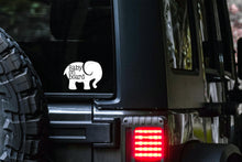 Load image into Gallery viewer, Baby on board Elephant Car Decal | Safety Bumper Sticker
