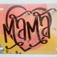 Mama Heart Boho Abstract Decorative Car Plate