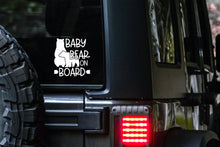 Load image into Gallery viewer, Baby Bear on Board Car Decal | Safety Bumper Sticker
