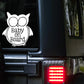 Baby on Board Owl Car Decal  | Safety Bumper Sticker