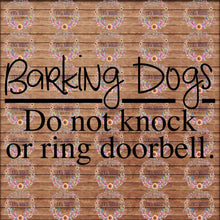 Load image into Gallery viewer, Barking Dog(s) Decal | Do not knock or ring doorbell

