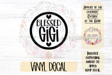 Load image into Gallery viewer, Blessed Gigi Car Decal

