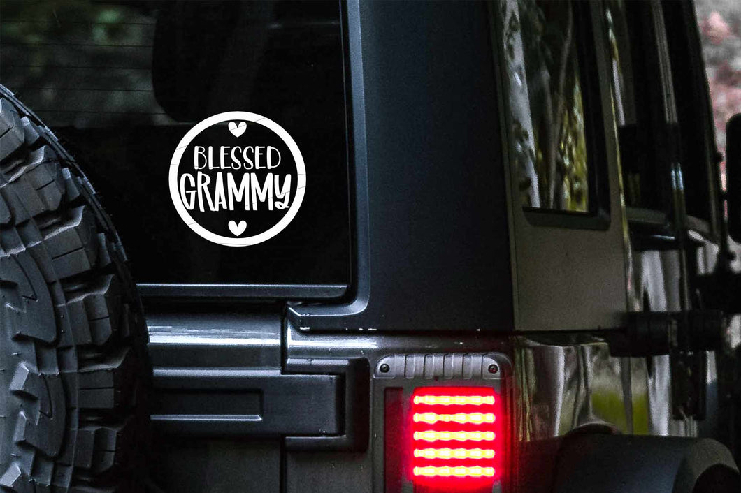Blessed Grammy Car Decal