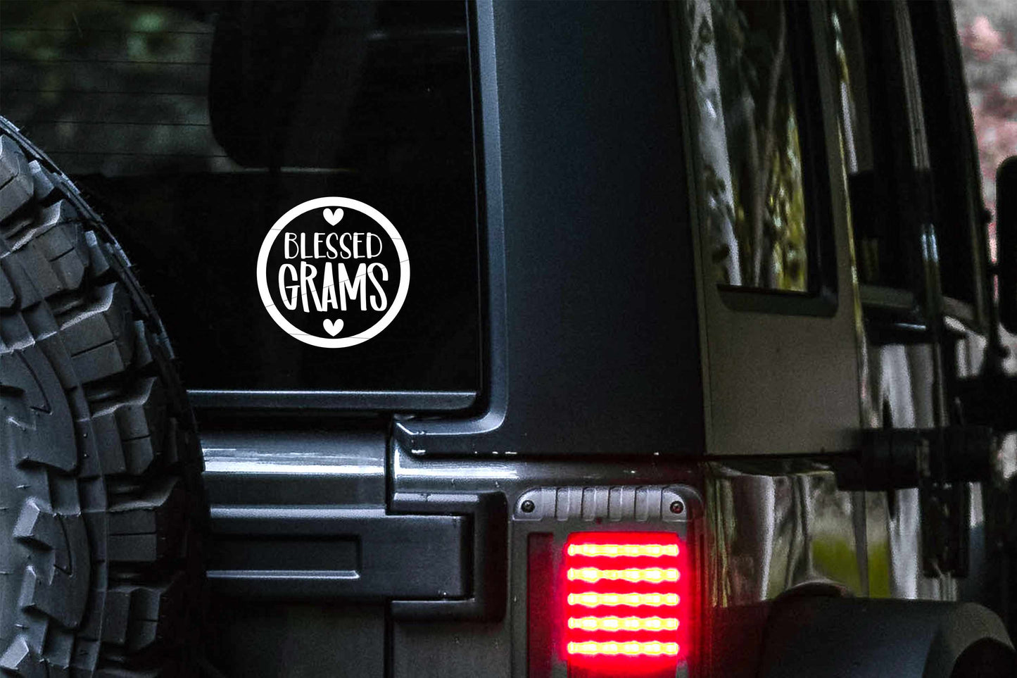 Blessed Grams Car Decal