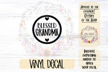 Load image into Gallery viewer, Blessed Grandma Car Decal
