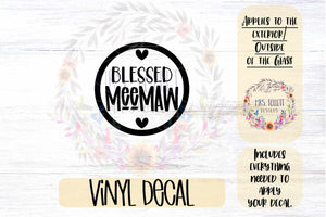 Blessed MeeMaw Car Decal