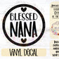 Blessed Nana Car Decal