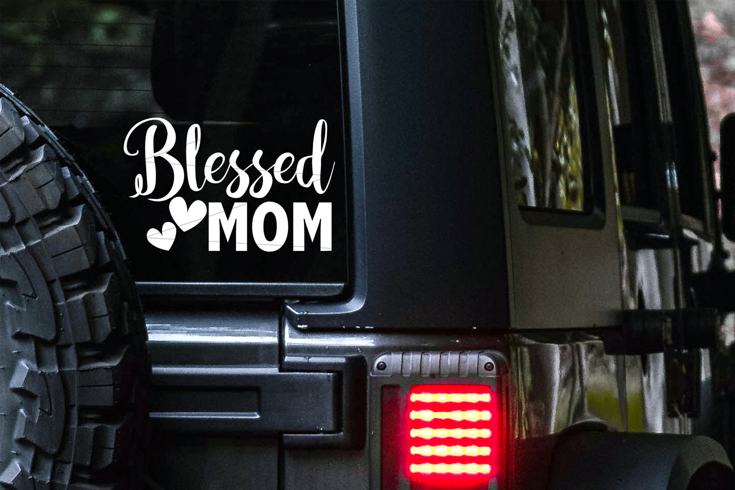 Blessed Mom Car Decal