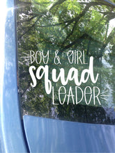 Load image into Gallery viewer, Boy &amp; Girl Squad Leader Car Decal
