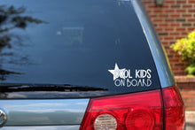 Load image into Gallery viewer, Cool Kid or Kids on Board Car Decal | Safety Bumper Sticker
