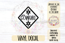 Load image into Gallery viewer, Cowgirl Car Decal
