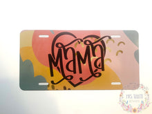 Load image into Gallery viewer, Mama Heart Boho Abstract Decorative Car Plate
