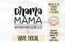 Load image into Gallery viewer, Drama Mama #MomofBoys Car Decal
