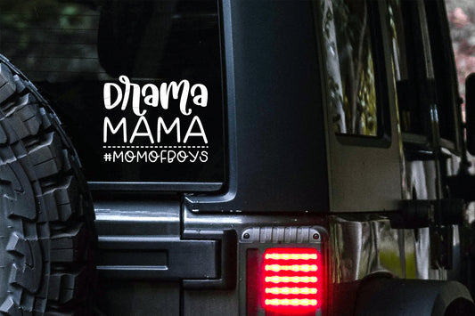 Drama Mama #MomofBoys Car Decal