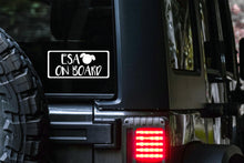 Load image into Gallery viewer, ESA on Board Car Decal | In Case Of Emergency
