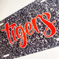 Tigers Fake Glitter Decorative Car Plate