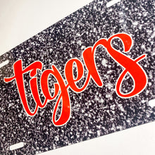 Load image into Gallery viewer, Tigers Fake Glitter Decorative Car Plate
