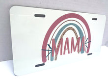 Load image into Gallery viewer, CLEARANCE! - Mama Rainbow Decorative Car Plate
