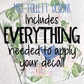 Mrs Tollett Designs, Decals include everything needed to apply, car decals