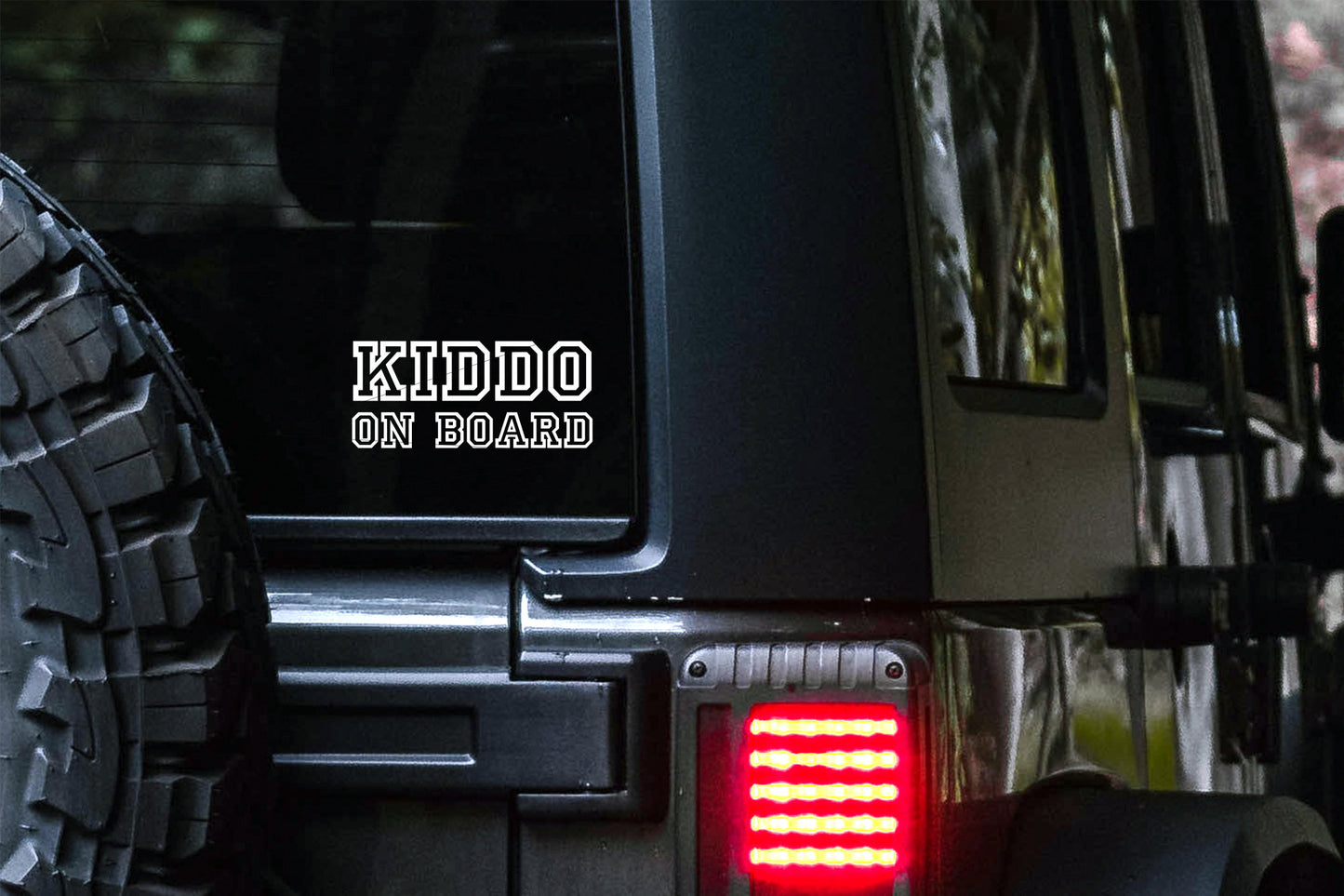 Kiddo on Board Car Decal | Safety Bumper Sticker