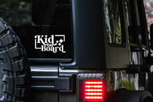 Load image into Gallery viewer, Kid on Board Retro Star Car Decal | Safety Bumper Sticker
