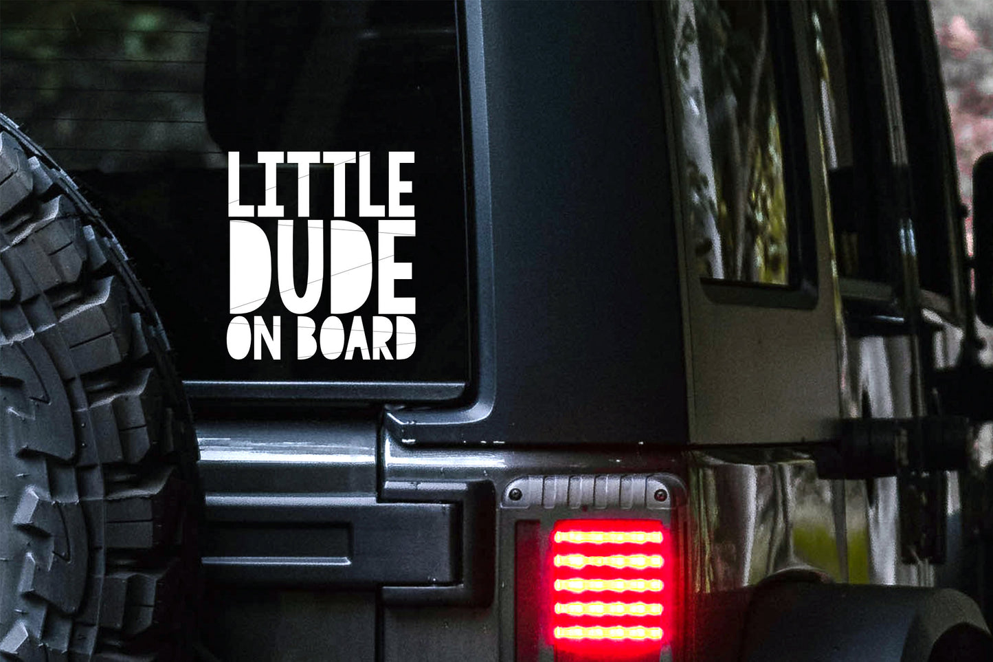Little Dude on Board Car Decal