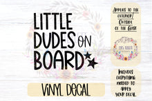 Load image into Gallery viewer, Little Dudes on Board Car Decal
