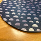 Round Mousepad 8" - Navy Abstract Boho