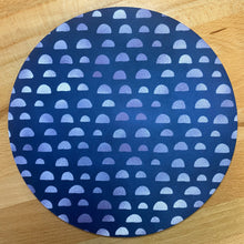 Load image into Gallery viewer, Round Mousepad 8&quot; - Navy Abstract Boho
