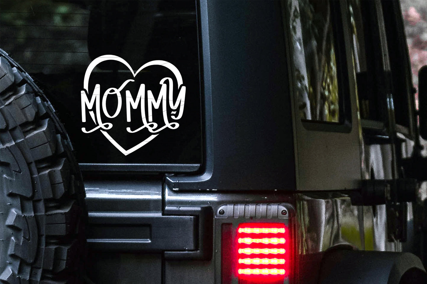 Mommy Heart Car Decal