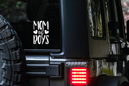 Mom of Boys Car Decal | Mom Life Bumper Sticker