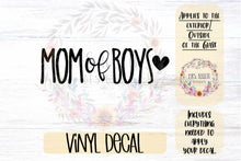 Load image into Gallery viewer, Mom of Boys Car Decal
