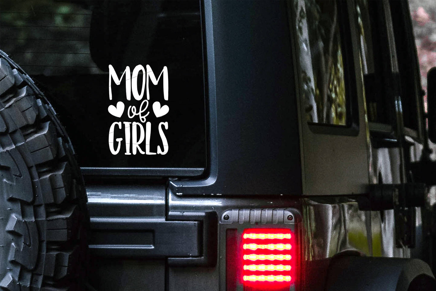 Mom of Girls Car Decal | Mom Life Bumper Sticker