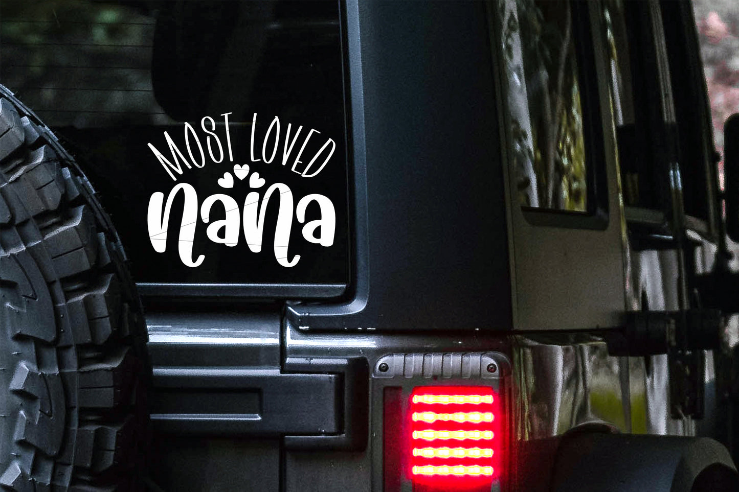 Most Loved Nana Car Decal