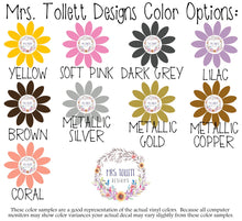 Load image into Gallery viewer, Mrs Tollett Designs Vinyl Decal Color Chart #2
