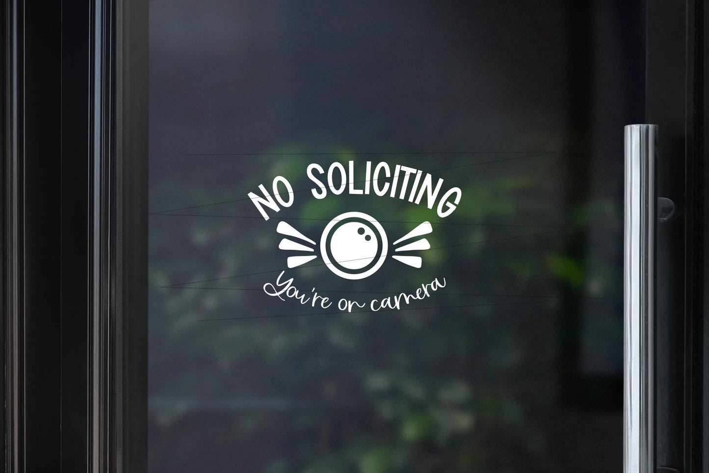 No Soliciting - You're on Camera Decal