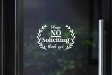 Load image into Gallery viewer, Please - No Soliciting - Thank You Vinyl Decal
