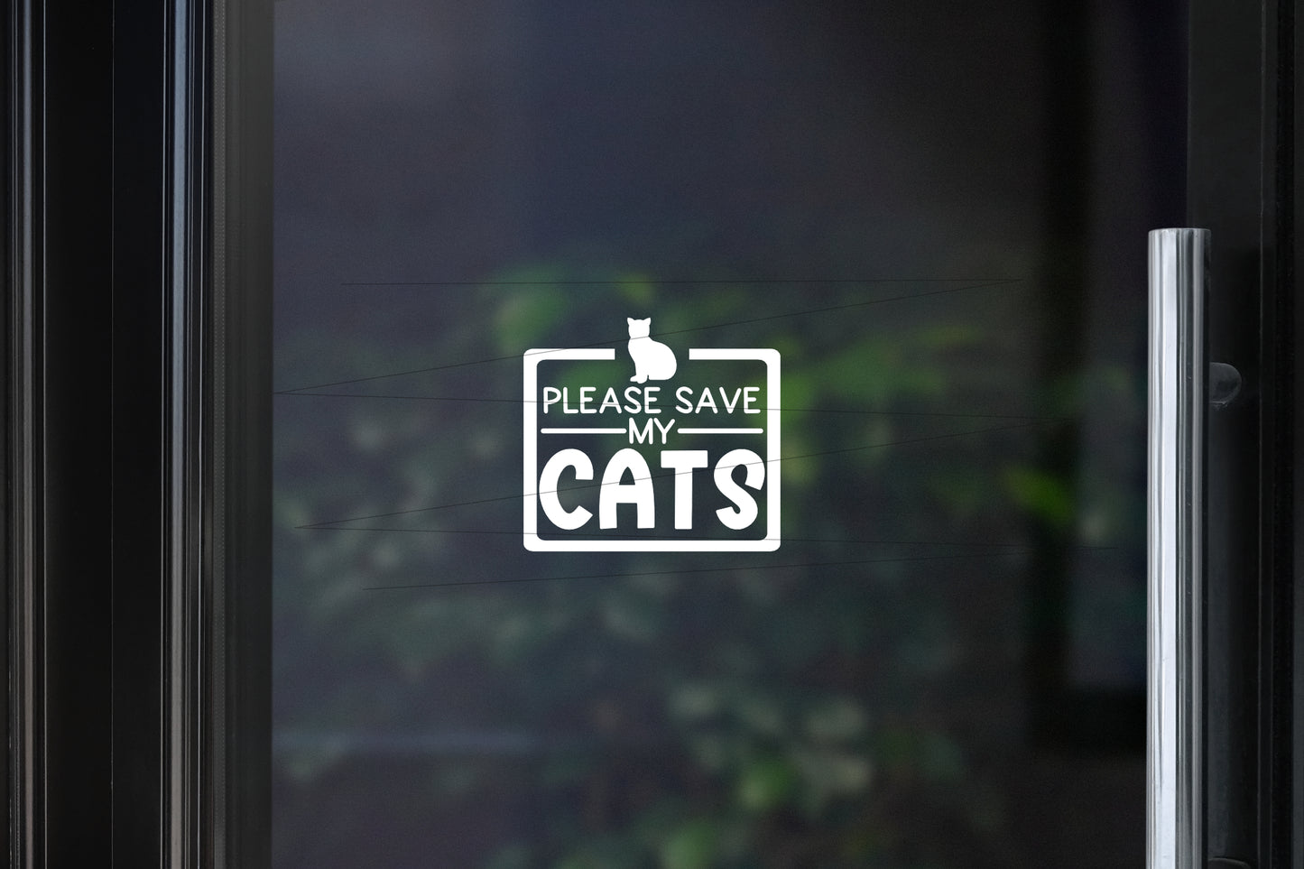 Please Save My / Our Cat(s) Decal | In Case Of Emergency