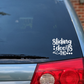 Sliding Doors Tho Car Decal | Minivan Bumper Sticker