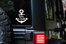 Load image into Gallery viewer, Twins on board Anchor Car Decal | Safety Bumper Sticker

