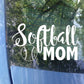 Softball Mom Car Decal | Sports Mom Bumper Sticker