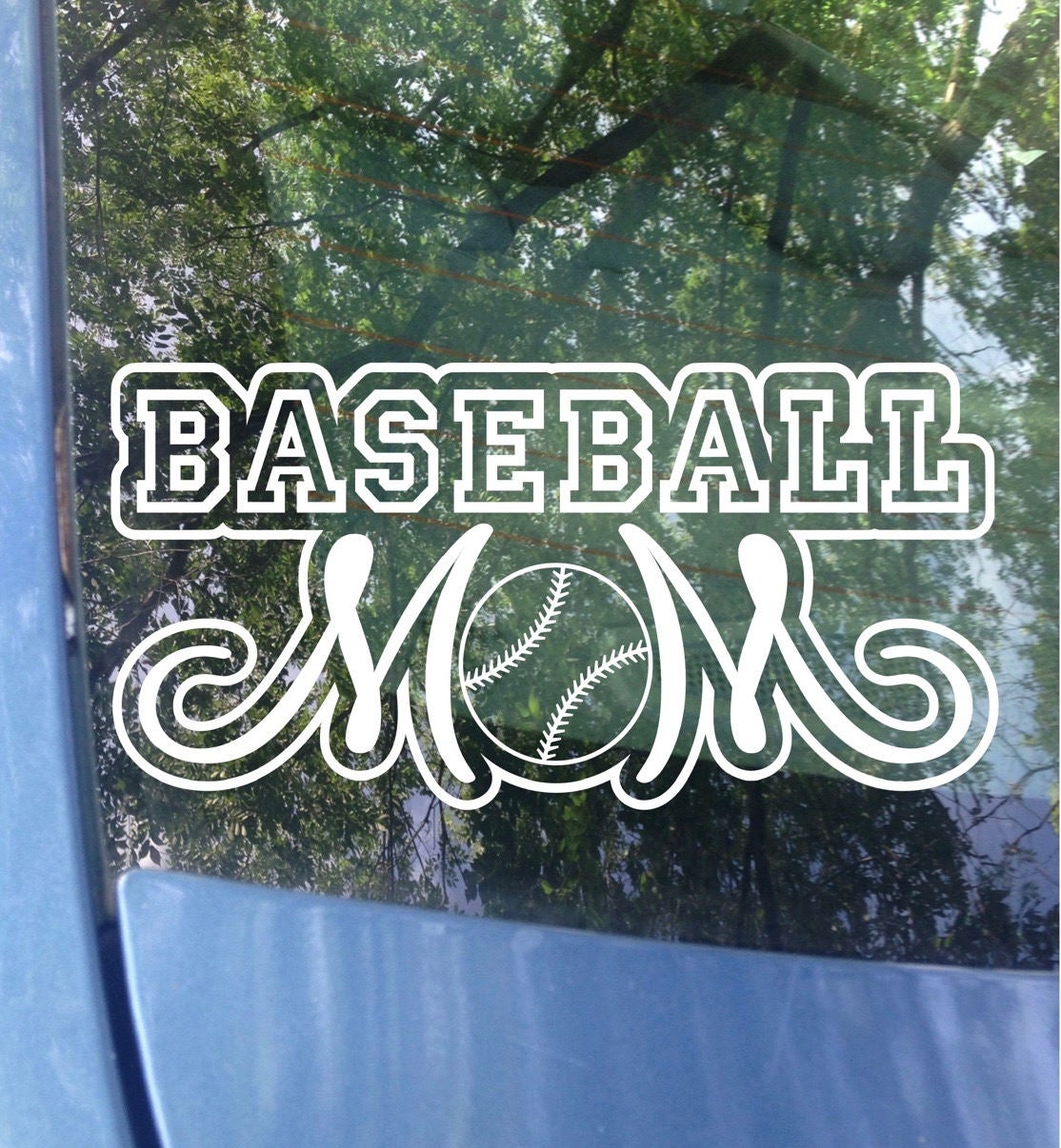 Baseball Mom Car Decal